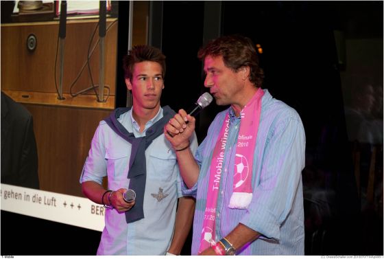 T-mobile VIP-Event mit Roland Linz (damals Austria Wien) © Archiv